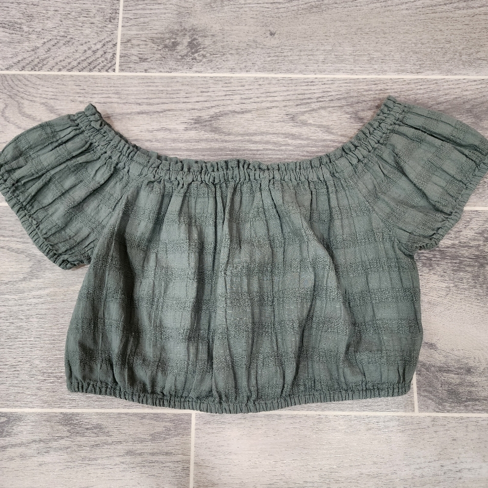 Aerie green crop top